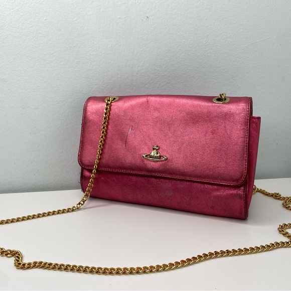 Vivienne Westwood Pink Metallic shoulder bag - Picture 10 of 10